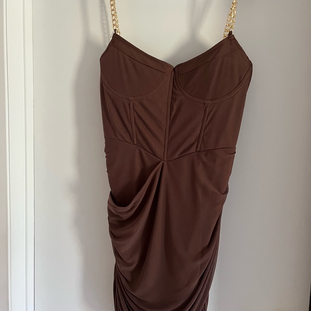 PLT chocolate brown dress. New with tags